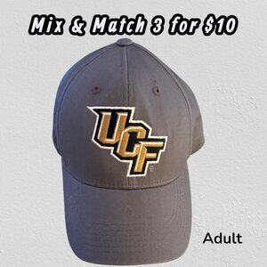 UCF Knights Top of the World 100% Cotton Unisex Curved Grey Ball Cap Hat